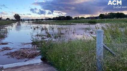 Temporary levee works in Church Lane | November 14, 2022 | Western Advocate