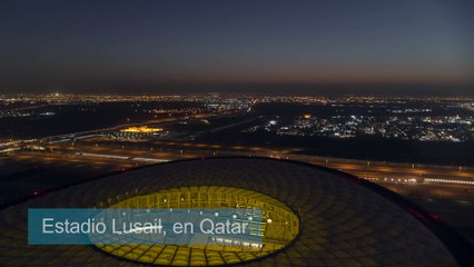 Estadio Lusail, sede de la final del Mundial Qatar 2022, desde el aire