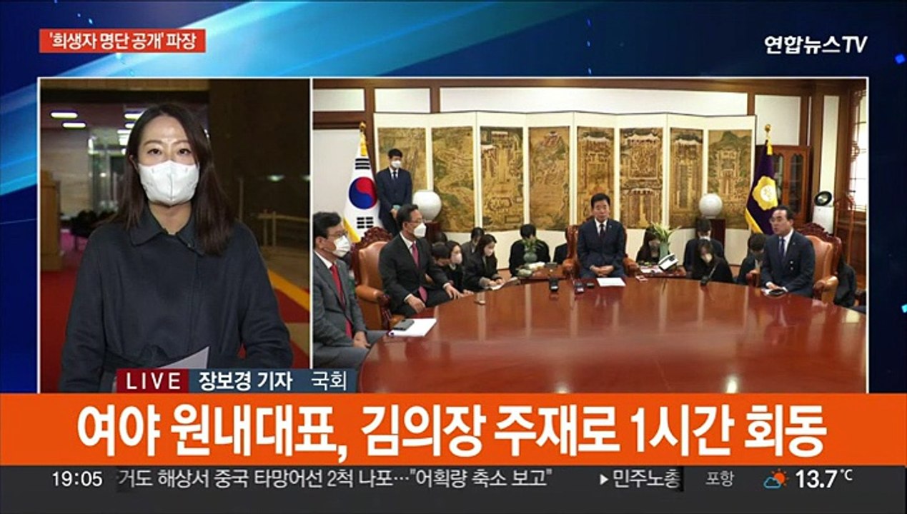 여야, 국정조사 이견 재확인…'희생자 명단 공개' 파장