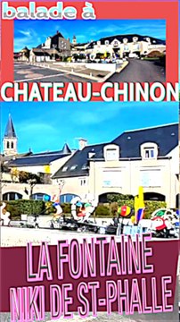 2 - la fontaine NIKI DE SAINT-PHALLE visite touristique à CHATEAU-CHINON dans le Morvan