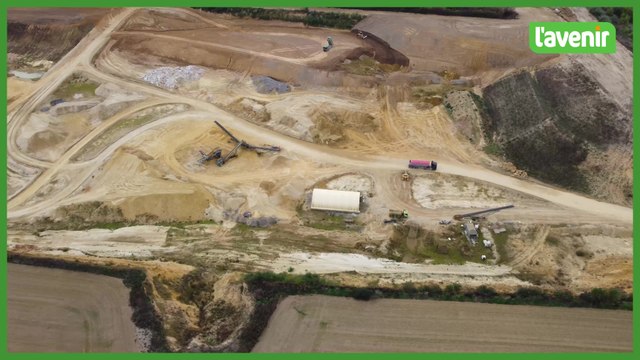 Le Brabant wallon vu du ciel : La Sablière de Mont-Saint-Guibert
