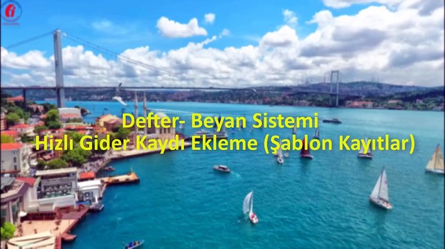 Defter Beyan Sistemi Hizlı Gider Kaydı Ekleme Şablon Kayıtlar #defterbeyan