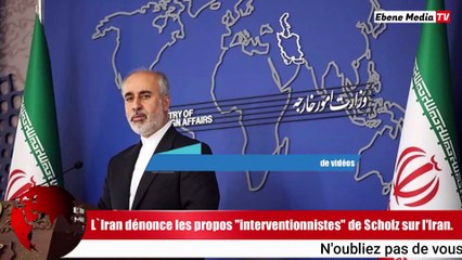 Tentative d`Intimidation: L`Iran menace sévèrement l`Allemagne.