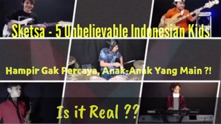 IMPOSSIBLE TO BE PLAYED BY CHILDREN OF THIS AGE !! 5 (FIVE) INDONESIAN KIDS PLAY JAZZ SKETCH REACTION