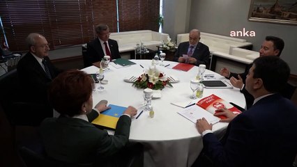 Altılı Masa’nın 8. Toplantısından görüntüler paylaşıldı