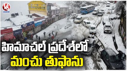 Temperature Falls Down In Himachal Pradesh , Officials Issue Alert | V6 News