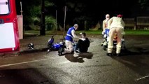 Motociclista sofre fratura na clavícula após colisão de trânsito no Bairro Claudete