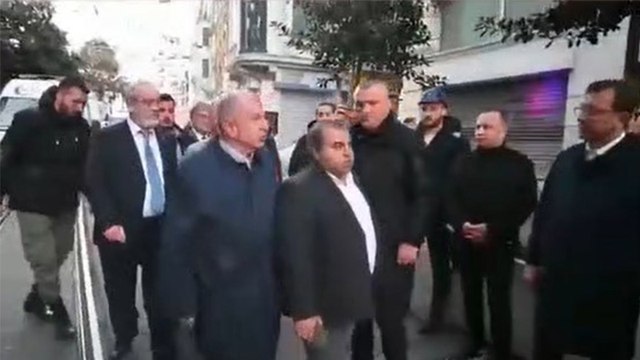 Ümit Özdağ, İmamoğlu ile İstiklal Caddesi'nde karşılaştı: Geçmiş olsun