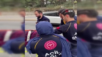 Ataşehir'de kaza yapan sürücüden sağlıkçılara minnet dolu sözler: "Sizi de uğraştırdım, hakkınızı helal edin, özür dilerim"