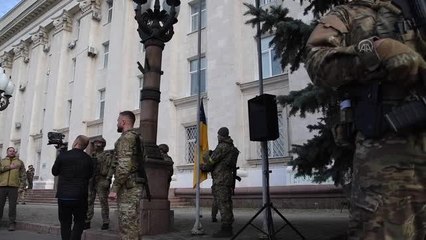 Ukrayna Devlet Başkanı Zelenskiy, Herson'u ziyaret etti (2)