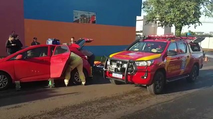 Mulher fica ferida em acidente de trânsito no Bairro Coqueiral