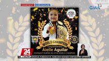 5 taong gulang na si Aleia Aguilar, wagi kontra-Brazil sa championship round ng 2022 Abu Dhabi World Jiu-Jitsu Championship | 24 Oras