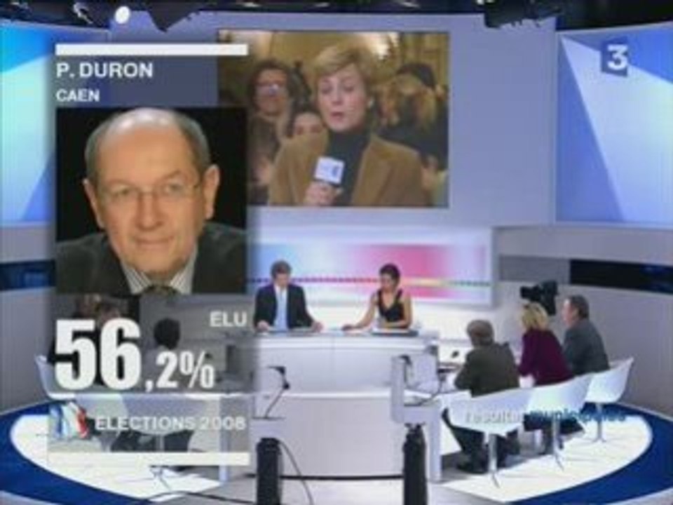 victoire de Phiilppe Duron aux municipales à Caen