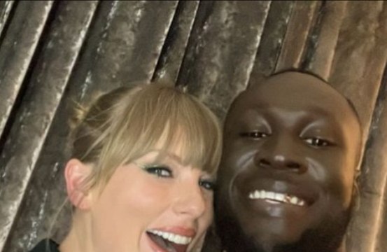 Stormzy fanboys over Taylor Swift backstage at MTV European Music Awards