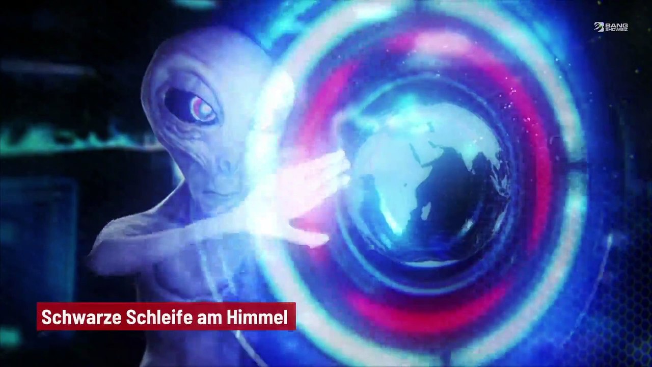 Schwarze Schleife am Himmel