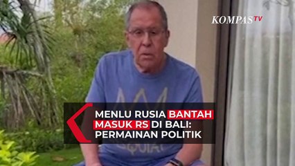 Gaya Santai Menlu Rusia Bantah Masuk RS Jelang KTT G20: Bukan Hal Baru dalam Politik