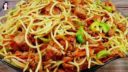 Chicken Veg Chowmein Street Style I چکن ویجیٹیبل چومین دیکھتے ہی منہ میں پانی آ جائے I Chow mein