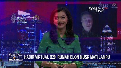 Gelap-gelapan saat Hadir Virtual di B20 Summit, Elon Musk Mengaku Rumahnya Mati Lampu!