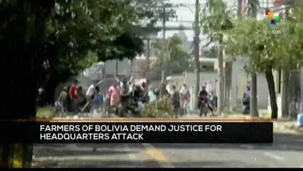 FTS 09:30 14-11: Farmers of Bolivia demand justice for headquarter´s burning