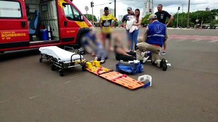 Motociclistas ficam feridas após acidente de trânsito no Bairro São Cristóvão