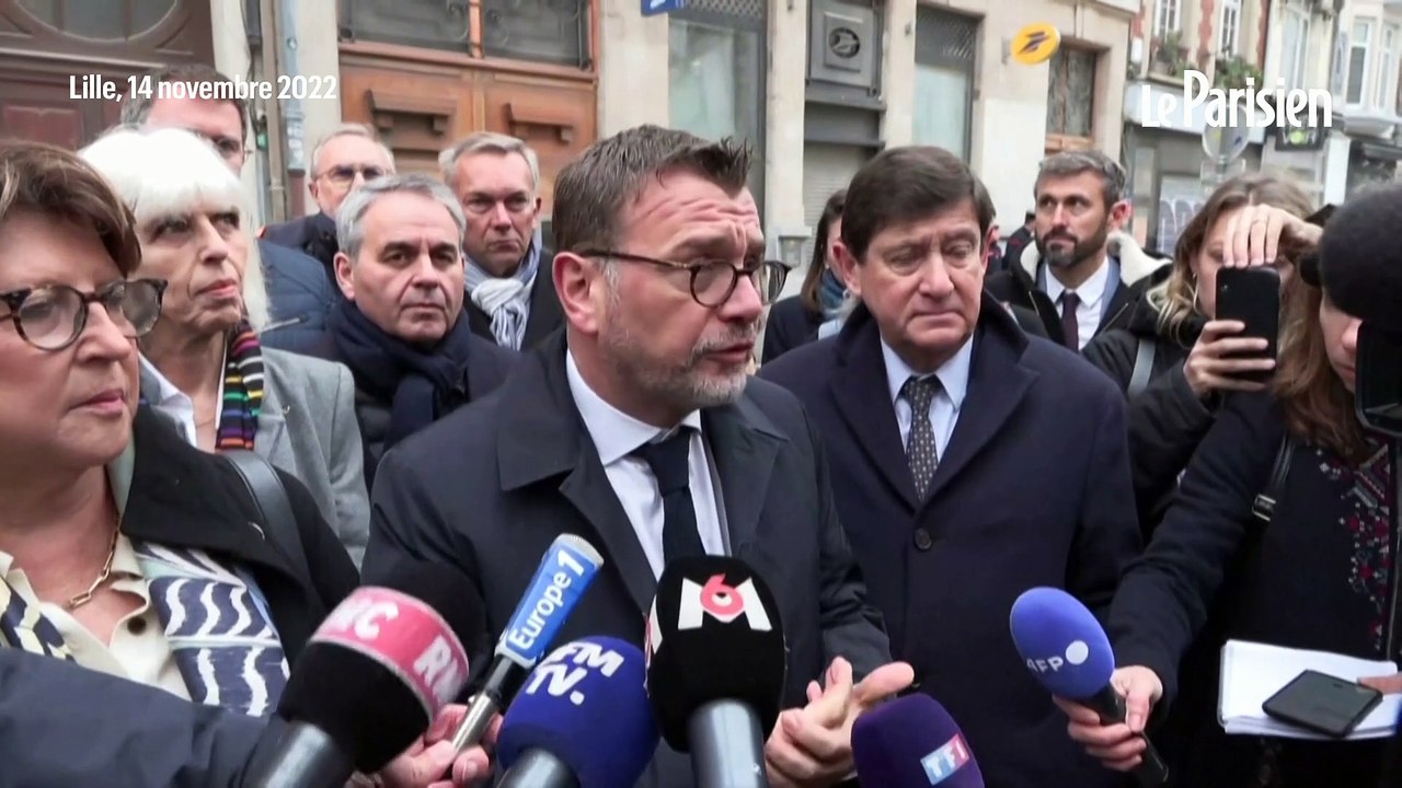 Immeubles effondrés à Lille: Olivier Klein sur place, remercie les forces de secours