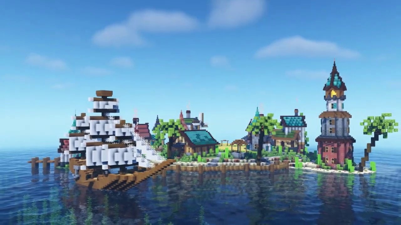 I Made a Better Minecraft Village - Minecraft Timelapse Village Transformation By Zhevenn