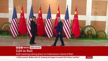 US President Biden shakes hands with Chinese President Xi Jinping in Bali – BBC News