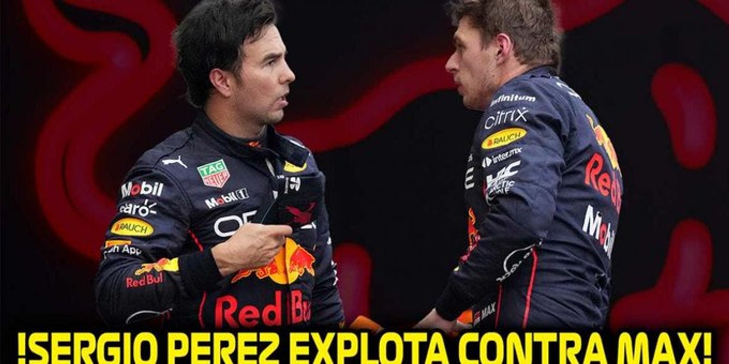 Sergio Pérez explota contra Max Verstappen y Red Bull