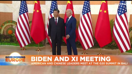 Biden and Xi meet in person for the first time as presidents