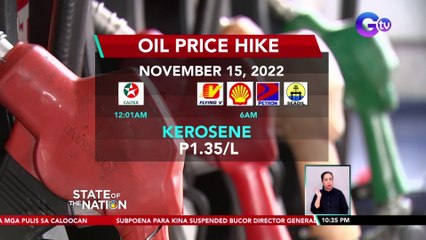 Gasolina, tataas; diesel, may rollback uli | SONA