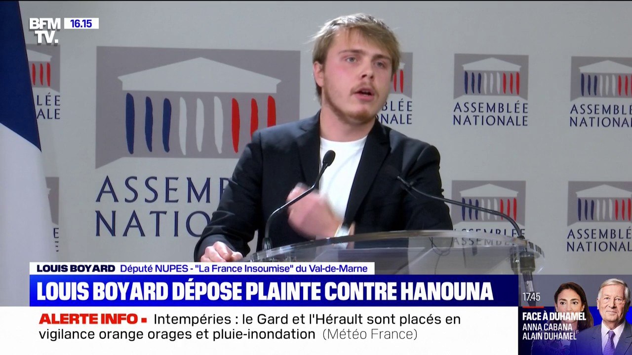 Altercation Cyril Hanouna/Louis Boyard: le député LFI dépose plainte contre l'animateur