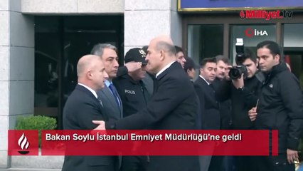 Bakan Soylu İstanbul Emniyet Müdürlüğü’nde