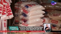 SRA: Presyo ng asukal, unti-unti nang bababa dahil sa pagdating ng halos 150 MT ng inangkat na asukal | SONA