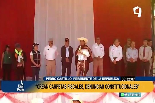 Presidente Castillo al Congreso: Dejen de poner zancadillas al Gobierno