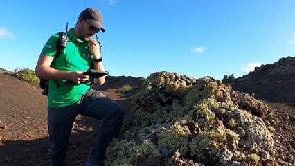 رواد فضاء يتدربون على بركان في إحدى جزر الكناري
