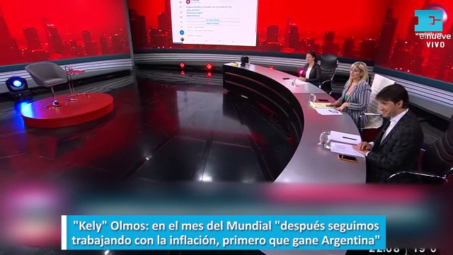 Kely Olmos: en el mes del Mundial después seguimos trabajando con la inflación, primero que gane Argentina