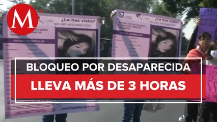 Continúa bloqueo en FFCC Hidalgo por menor de edad desaparecida