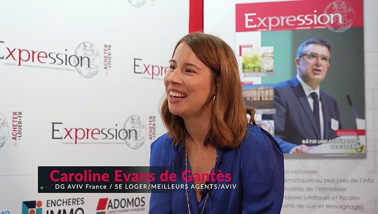 Salon RENT 2022 - Interview de Caroline EVANS De GANTES DG AVIV France - SE LOGER/MEILLEURS AGENTS/AVIV  réalisée par Stéphanie de Muru