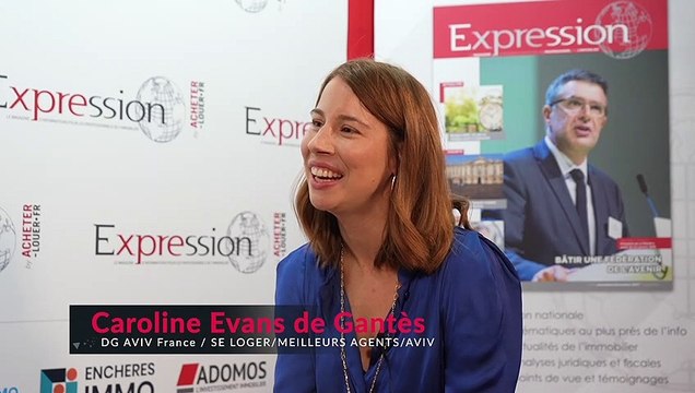 Salon RENT 2022 - Interview de Caroline EVANS De GANTES DG AVIV France - SE LOGER/MEILLEURS AGENTS/AVIV réalisée par Stéphanie de Muru