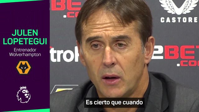 Julen Lopetegui habla como entrenador del Wolverhampton en la Premier League