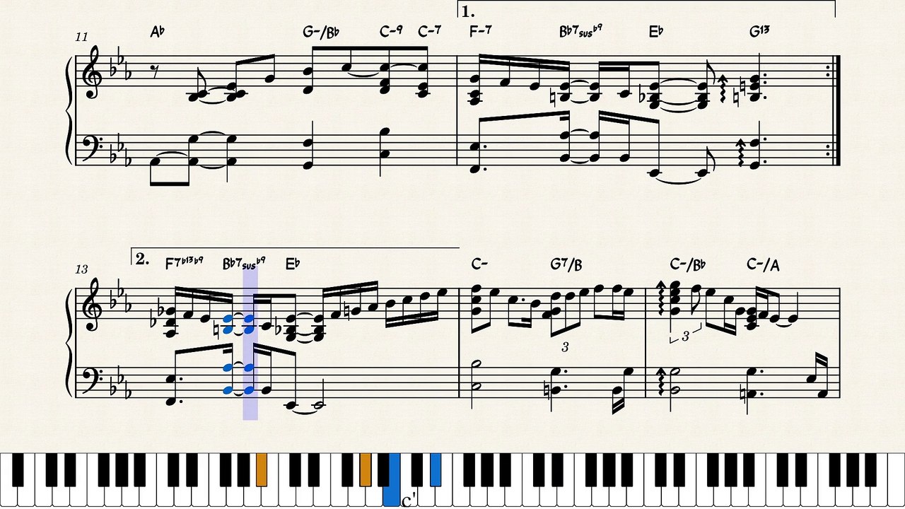 Leon Russell and Ray Charles - A song for you (piano solo sheet music)