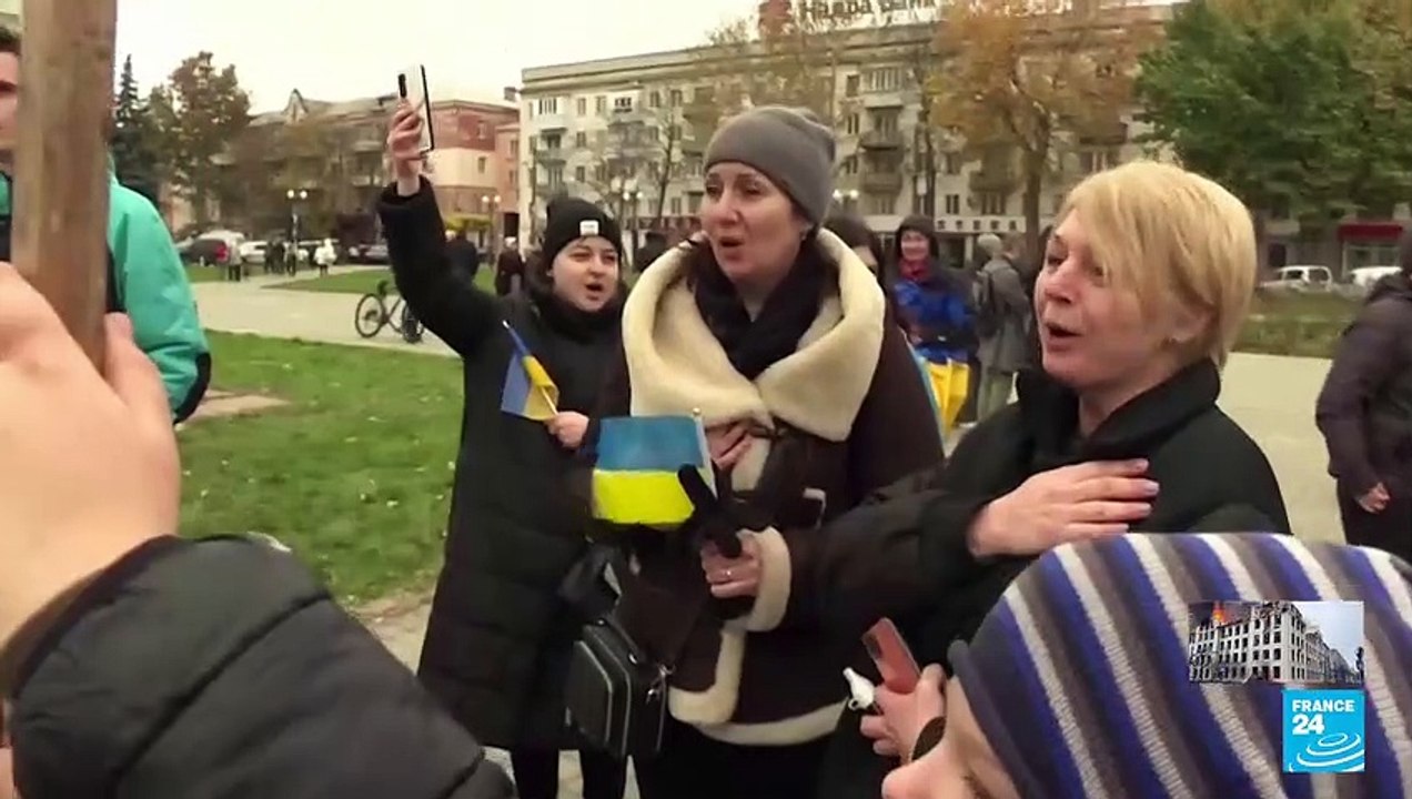 Presidente de Ucrania visitó Jersón tras la salida de las tropas rusas de la ciudad