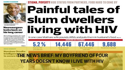 The News Brief: My boyfriend of four years doesn't know I live with HIV