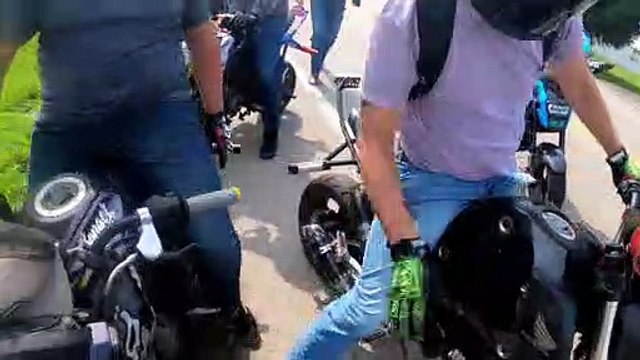 Grom Motorcycle Stoppie/Endo Stunt Crash