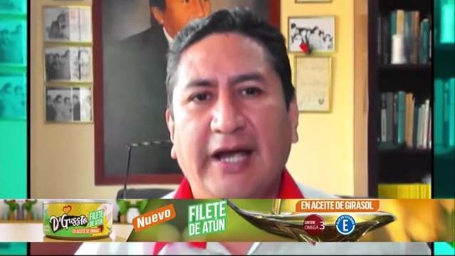 Vladimir Cerrón: PJ evalúa hoy pedido de 36 meses de prisión preventiva