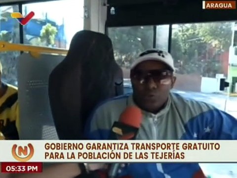 Aragua | Gobierno Nacional garantiza transporte gratuito para la población de Las Tejerías
