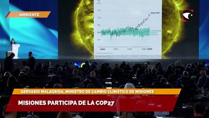 Misiones participa de la Cop27