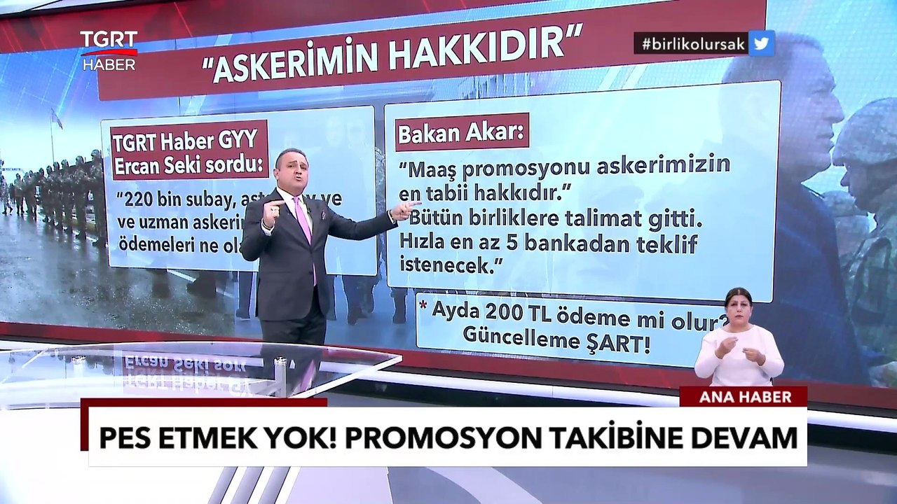 Bakan Akar Askere Promosyon İçin Yanıt Verdi: Detaylar Sadece Tgrt Haber’de - Ana Haber