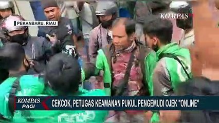 Diduga Menolak Motornya Diperiksa, Petugas Keamanan Citraland Pekanbaru Pukul Pengemudi Ojek Online!