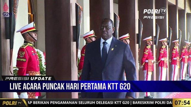 PRESISI Update : LIVE ACARA PUNCAK HARI PERTAMA KTT G20